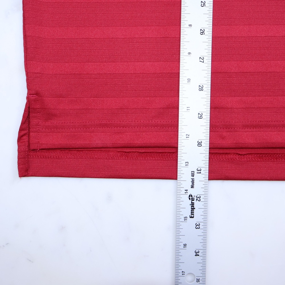 Champion College of Charleston Mens Red Polo Shirt XL Striped Short Sleeve - Picture 3 of 9